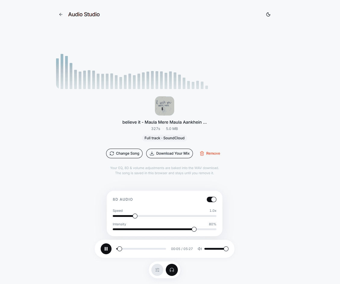 Screenshot of AudioLab